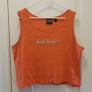 Harley Davidson Sleeveless Crop Top